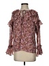 J.Crew 100% Polyester Burgundy Long Sleeve Blouse Size XS - photo 1