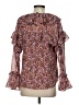 J.Crew 100% Polyester Burgundy Long Sleeve Blouse Size XS - photo 2