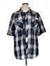 Roper Plaid Blue Short Sleeve Button-Down Shirt Size XL - photo 1