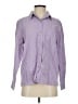 Relativity 100% Cotton Checkered-gingham Purple Long Sleeve Button-Down Shirt Size S - photo 1