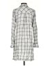 Cloth & Stone 100% Rayon Silver Long Sleeve Blouse Size S - photo 2