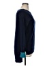Magaschoni 100% Cashmere Color Block Blue Cashmere Pullover Sweater Size XL - photo 4