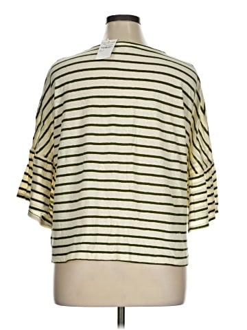 Madewell Flare-Sleeve Tee in Stripe (view 2)
