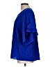 Umgee Blue Short Sleeve Blouse Size L - photo 5
