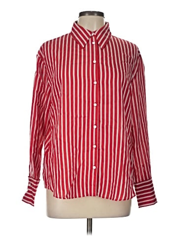 Mango Long Sleeve Button-Down Shirt (view 1)