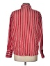 Mango Stripes Red Long Sleeve Button-Down Shirt Size L - photo 2