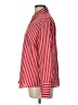 Mango Stripes Red Long Sleeve Button-Down Shirt Size L - photo 5