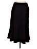 Insight Solid Black Brown Formal Skirt Size 6 - photo 1