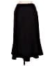 Insight Solid Black Brown Formal Skirt Size 6 - photo 2