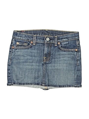 7 For All Mankind Denim Skirt (view 1)