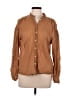 Antik Batik 100% Cotton Brown Long Sleeve Blouse Size M - photo 1