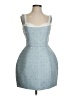 Atoir 100% Polyester Tweed Blue Cocktail Dress Size 4 - photo 1