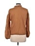 Antik Batik 100% Cotton Brown Long Sleeve Blouse Size M - photo 2