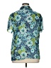 Sag Harbor Floral Teal Short Sleeve Blouse Size XL - photo 2