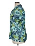 Sag Harbor Floral Teal Short Sleeve Blouse Size XL - photo 5