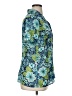 Sag Harbor Floral Teal Short Sleeve Blouse Size XL - photo 4