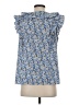 Ann Taylor LOFT Blue Sleeveless Blouse Size S - photo 2