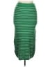 MNG Stripes Green Casual Skirt Size XL - photo 1