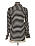 J.Crew 100% Silk Stripes Black Long Sleeve Silk Top Size 0 - photo 2