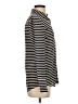 J.Crew 100% Silk Stripes Black Long Sleeve Silk Top Size 0 - photo 4