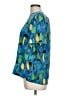 Notations 100% Polyester Teal Short Sleeve Blouse Size L - photo 5