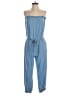 Elan 100% Lyocell Solid Blue Jumpsuit Size S - photo 1