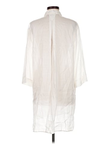 Lafayette 148 New York 3/4 Sleeve Button-Down Shirt (view 2)