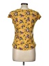 No Boundaries Yellow Short Sleeve Blouse Size L - photo 2