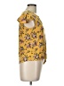 No Boundaries Yellow Short Sleeve Blouse Size L - photo 4