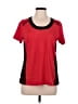 Lucky in Love Color Block Red Active T-Shirt Size M (estimated) - photo 1