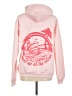 Unbranded 100% Polyester Pink Pullover Hoodie Size M - photo 2