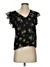 1.State 100% Polyester Black Short Sleeve Blouse Size XS - photo 1