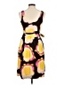Viola 100% Cotton Print Yellow Cocktail Dress Size 6 - photo 2