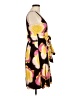 Viola 100% Cotton Print Yellow Cocktail Dress Size 6 - photo 4