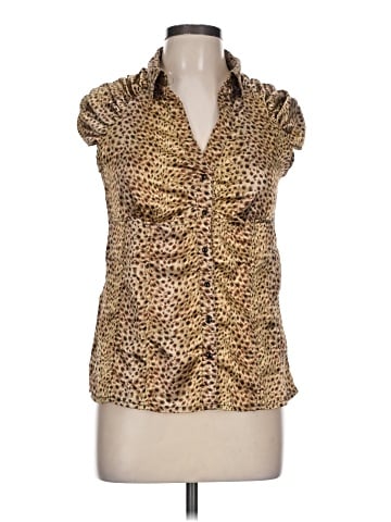 Whats Hot Sleeveless Button-Down Shirt (view 1)