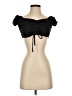 Almost Famous Black Short Sleeve Top Size S - photo 1