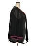 Unbranded 100% Polyester Black 3/4 Sleeve Blouse Size XXL (estimated) - photo 4