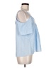 See You Monday Blue Sleeveless Blouse Size M - photo 4