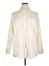 Gap 100% Polyester Solid Ivory Long Sleeve Blouse Size XL - photo 1