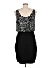 Express Animal Print Black Cocktail Dress Size M - photo 2
