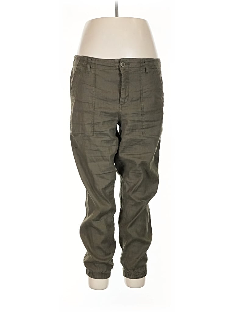 Pre-owned Level 99 Linen Pants In Green