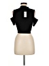 BCBGMAXAZRIA Black Short Sleeve Top Size M - photo 2