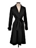 Theory 100% Polyester Black Gray Trenchcoat Size P (petite) - photo 1