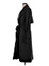 Theory 100% Polyester Black Gray Trenchcoat Size P (petite) - photo 5