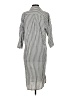 Assorted Brands Stripes Gray Casual Dress Size S - photo 2