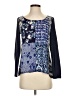 One September Blue Long Sleeve Blouse Size P (petite) - photo 1