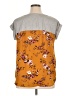 Rewind 100% Polyester Orange Short Sleeve Top Size 1X - photo 2