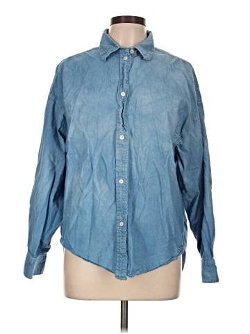 Denim Forum Long Sleeve Button-Down Shirt (view 1)