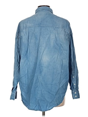 Denim Forum Long Sleeve Button-Down Shirt (view 2)