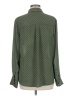 Lily White Polka Dots Green Long Sleeve Blouse Size M - photo 2